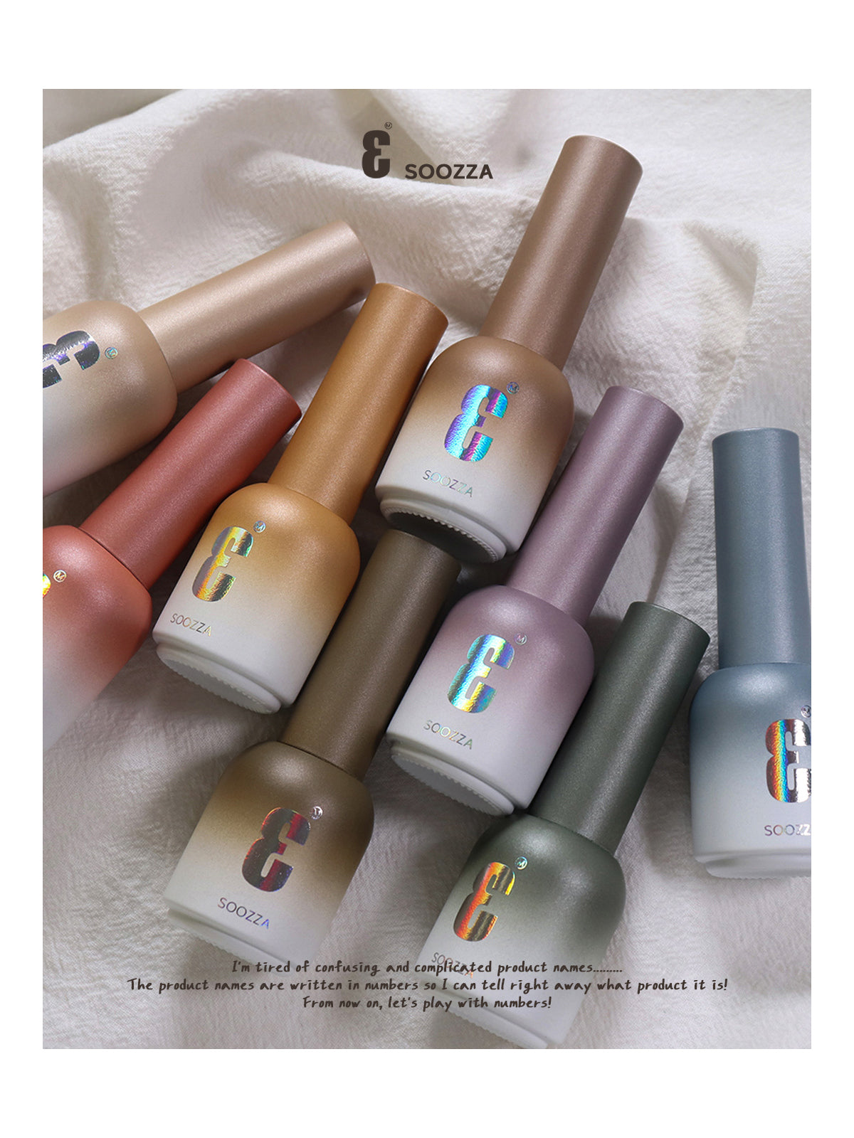 SOOZZA - 3 Magnetic Gel 8 Colors ( 01-08 )