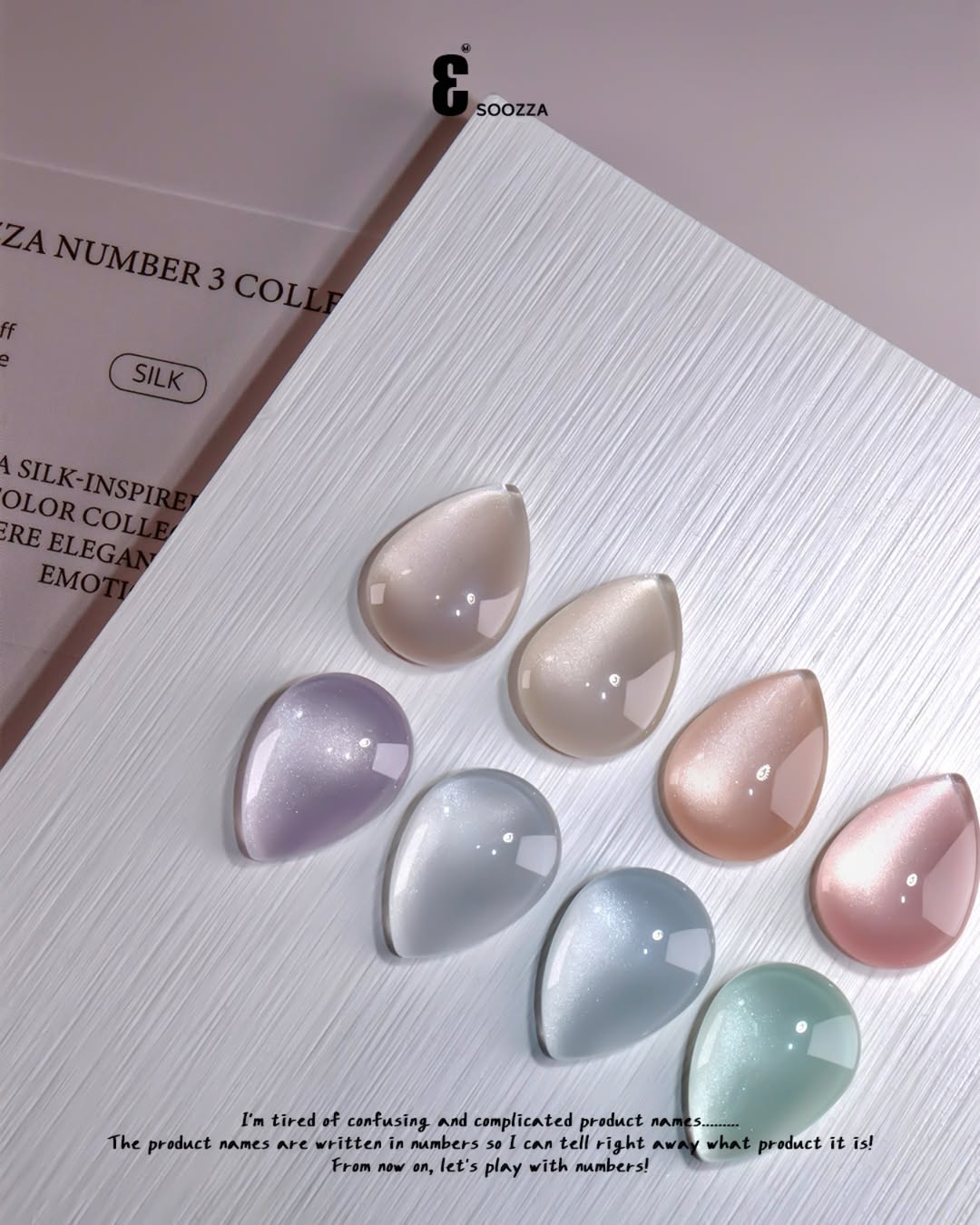 SOOZZA - 3 Magnetic Gel 8 Colors ( 12-19 )