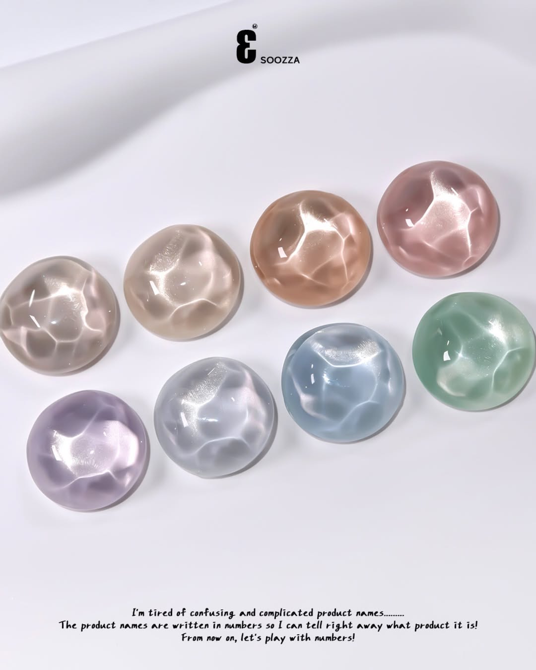 SOOZZA - 3 Magnetic Gel 8 Colors ( 12-19 )