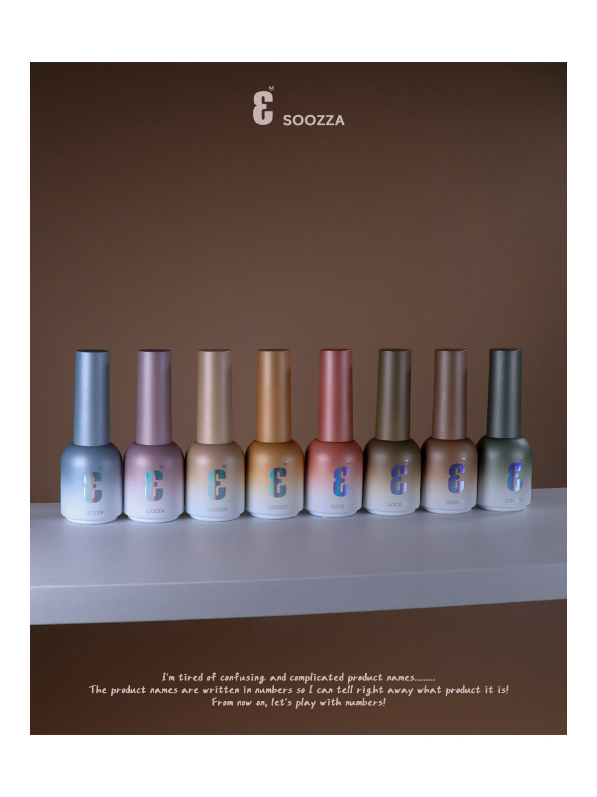 SOOZZA - 3 Magnetic Gel 8 Colors ( 01-08 )
