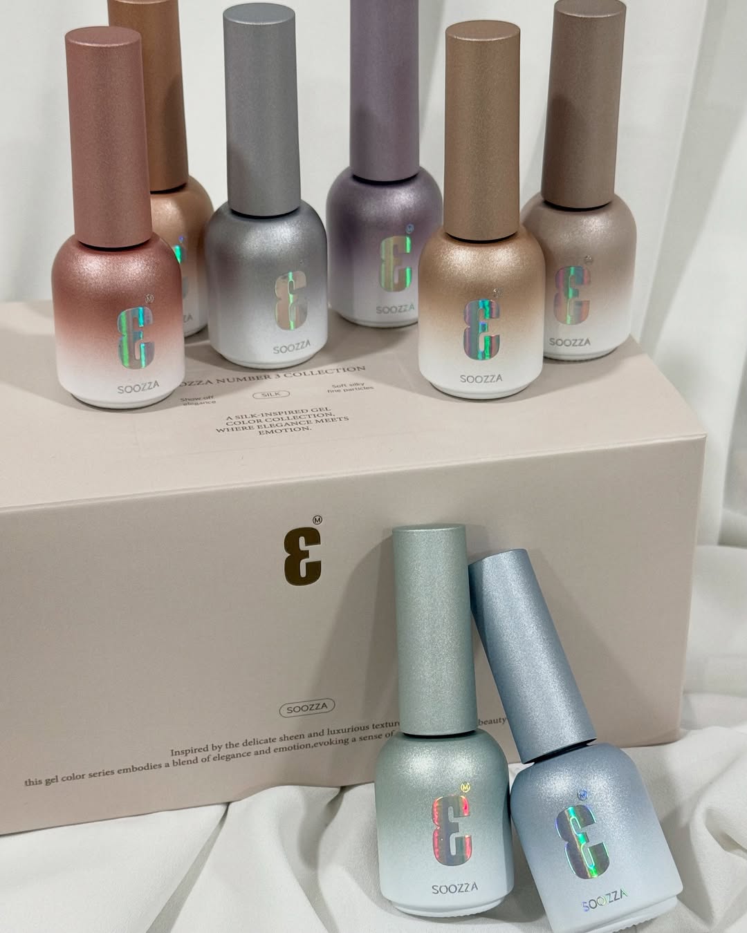 SOOZZA - 3 Magnetic Gel 8 Colors ( 12-19 )