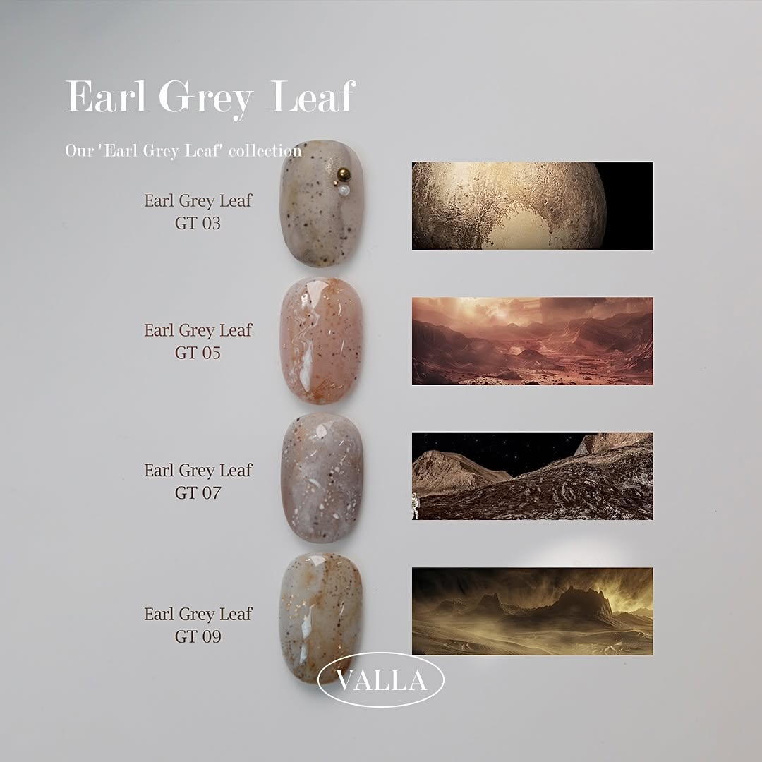 VALLA - EARL GREY LEAF Collection 7 colors
