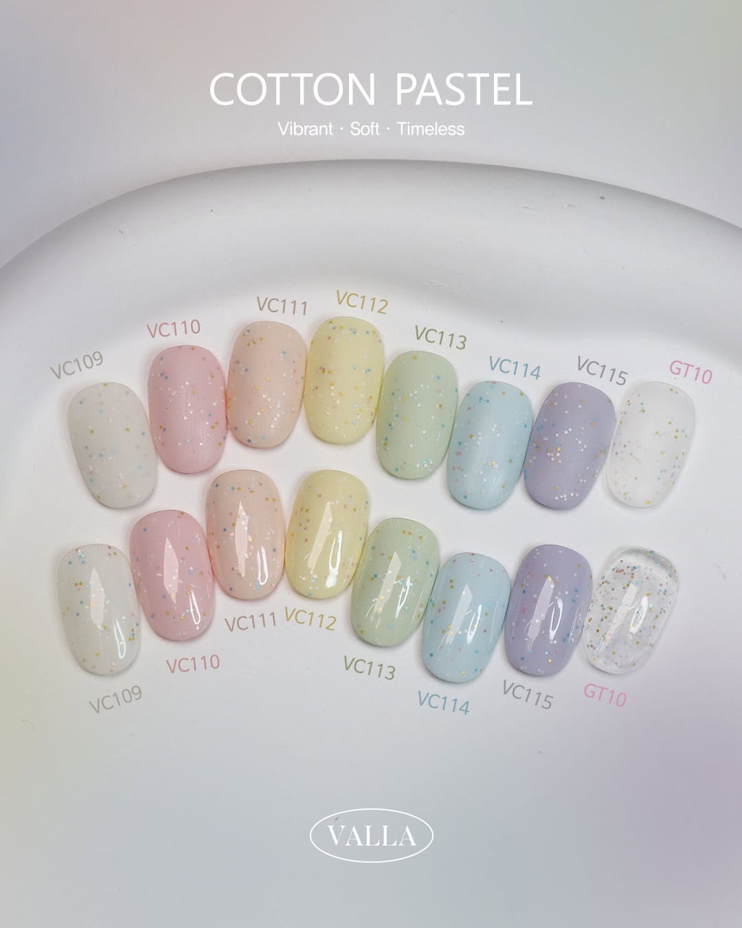 VALLA - COTTON PASTEL Collection 8 colors