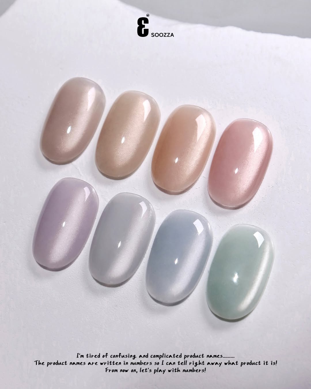 SOOZZA - 3 Magnetic Gel 8 Colors ( 12-19 )