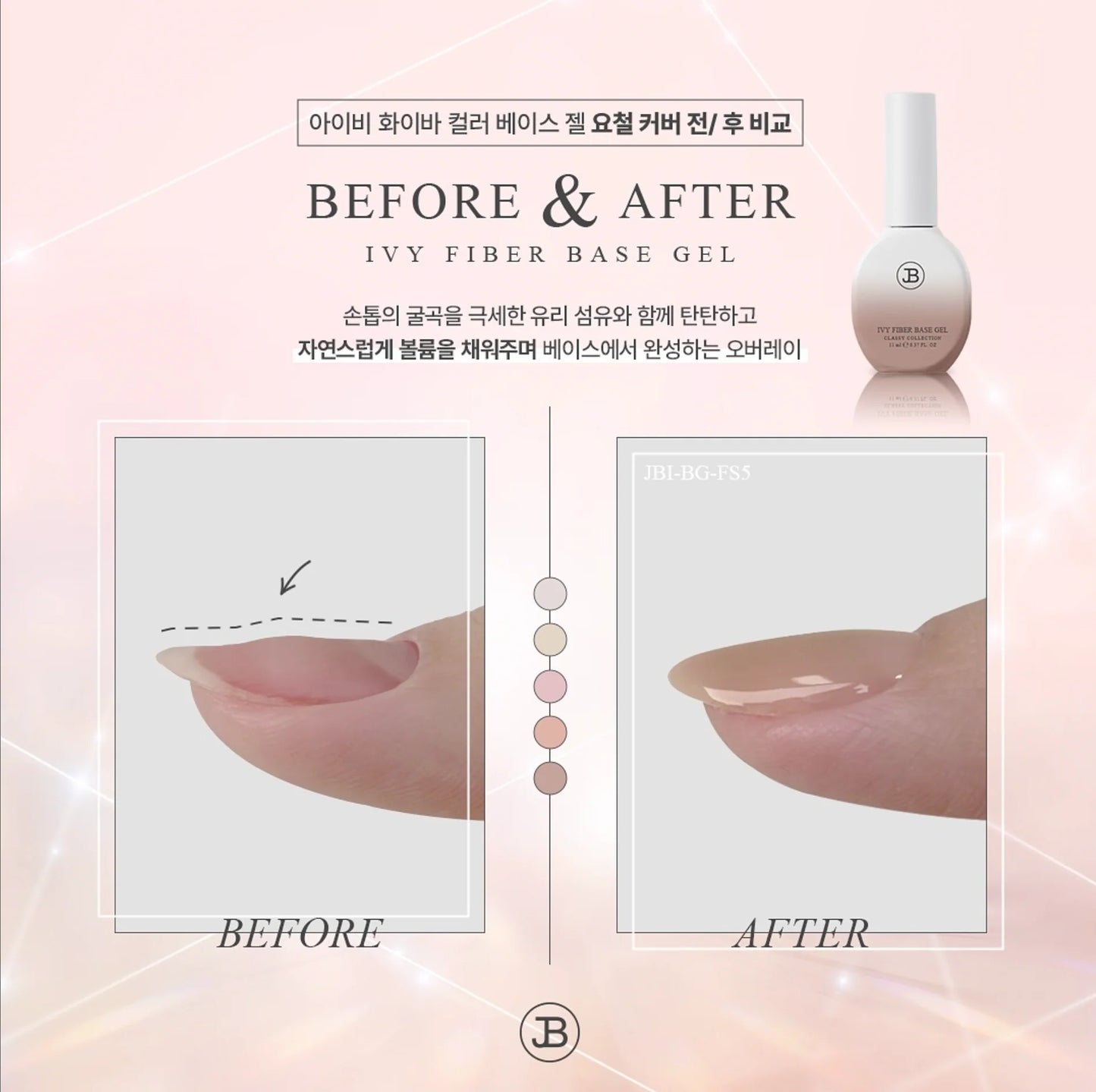 JIN.B - Ivy Fiber Base Gel 5 colors