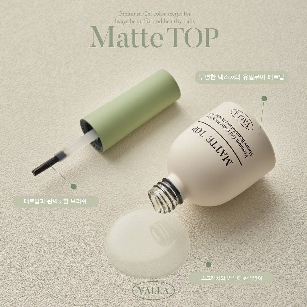 VALLA - Premium Matte Top Gel