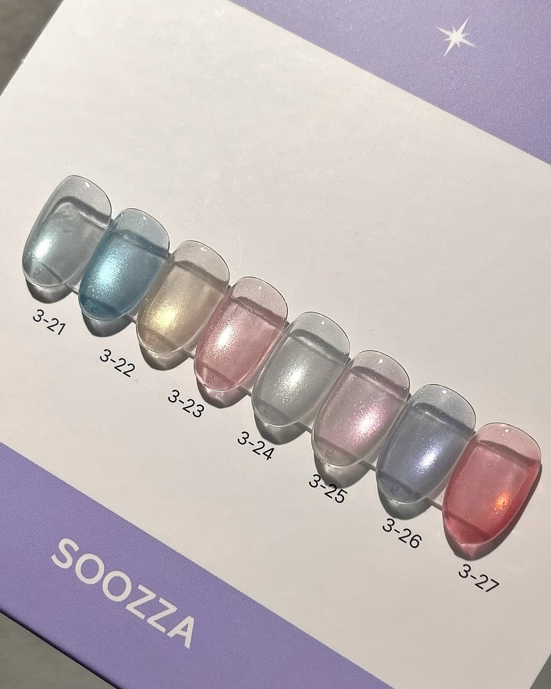 SOOZZA - 3 Magnetic Gel 8 Colors ( 20-27 )