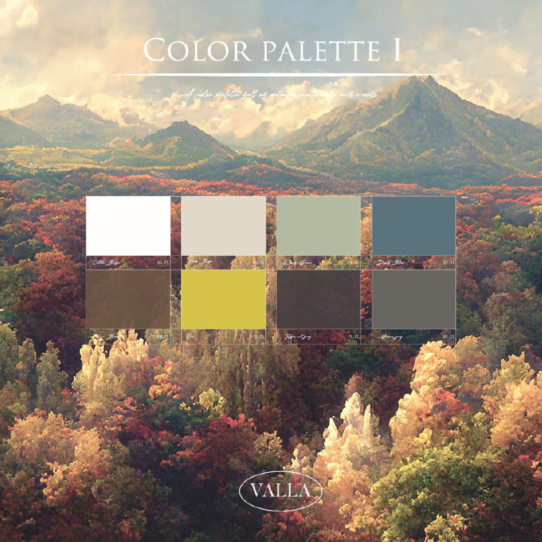 VALLA - COLOR PALETTE I Collection 8 colors