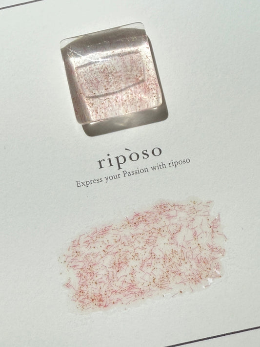 riposo - Single Velvet Glitter Gel - RED (GL-21)