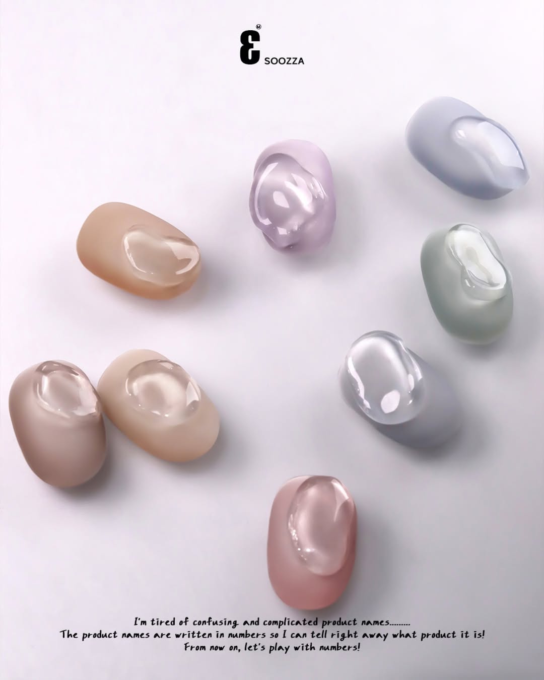 SOOZZA - 3 Magnetic Gel 8 Colors ( 12-19 )
