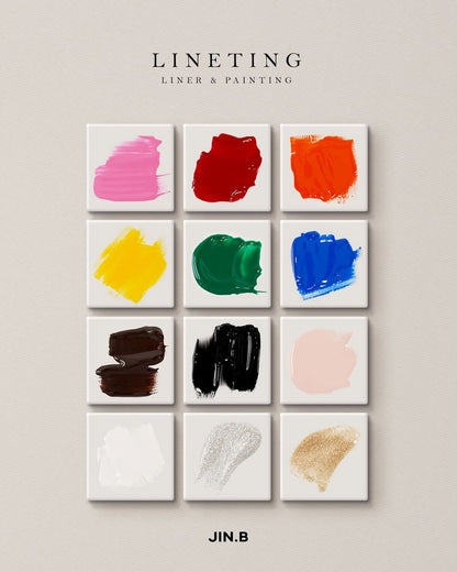 JIN.B - Liner & Painting Gel Collection 12 colors
