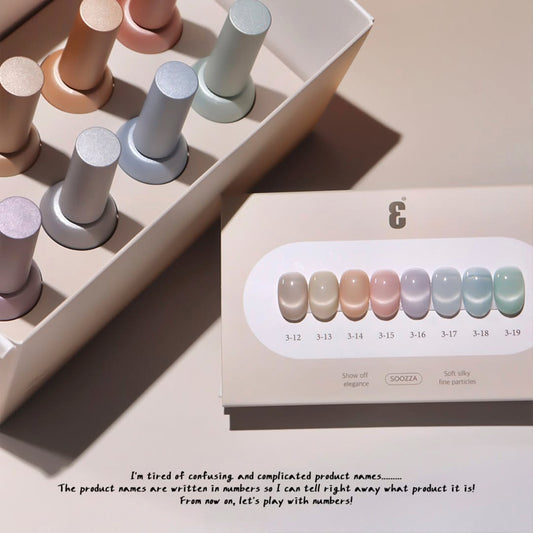 SOOZZA - 3 Magnetic Gel 8 Colors ( 12-19 )