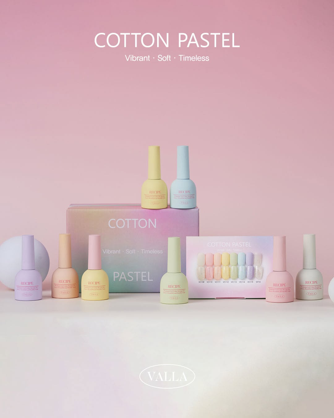 VALLA - COTTON PASTEL Collection 8 colors