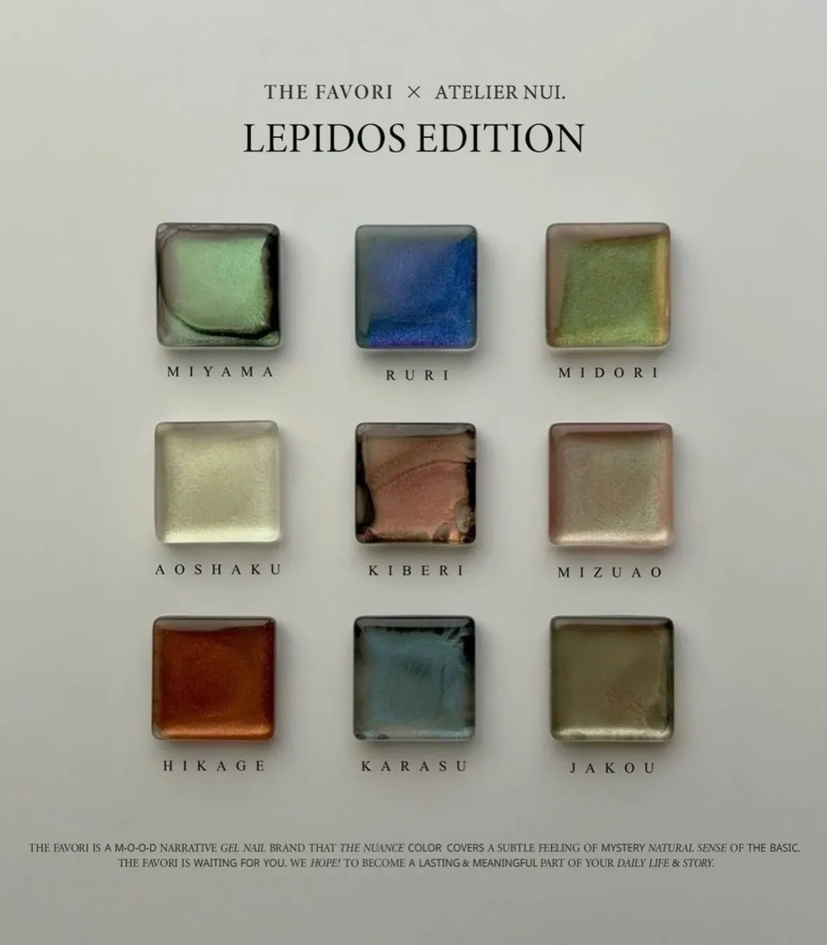 THE FAVORI x ᴀᴛᴇʟɪᴇʀ ɴᴜɪ. 𝖫𝖤𝖯𝖨𝖣𝖮𝖲 𝖤𝖣𝖨𝖳𝖨𝖮𝖭聯名系列  (現貨)