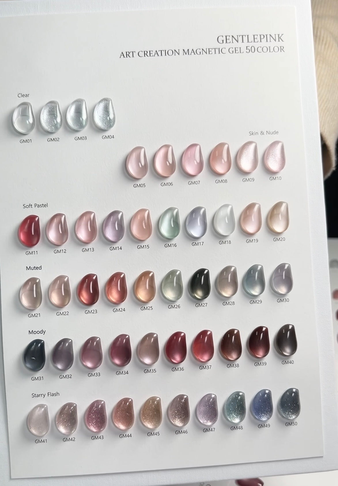 GENTLE PINK - MAGNETIC GEL 50 COLOR SET