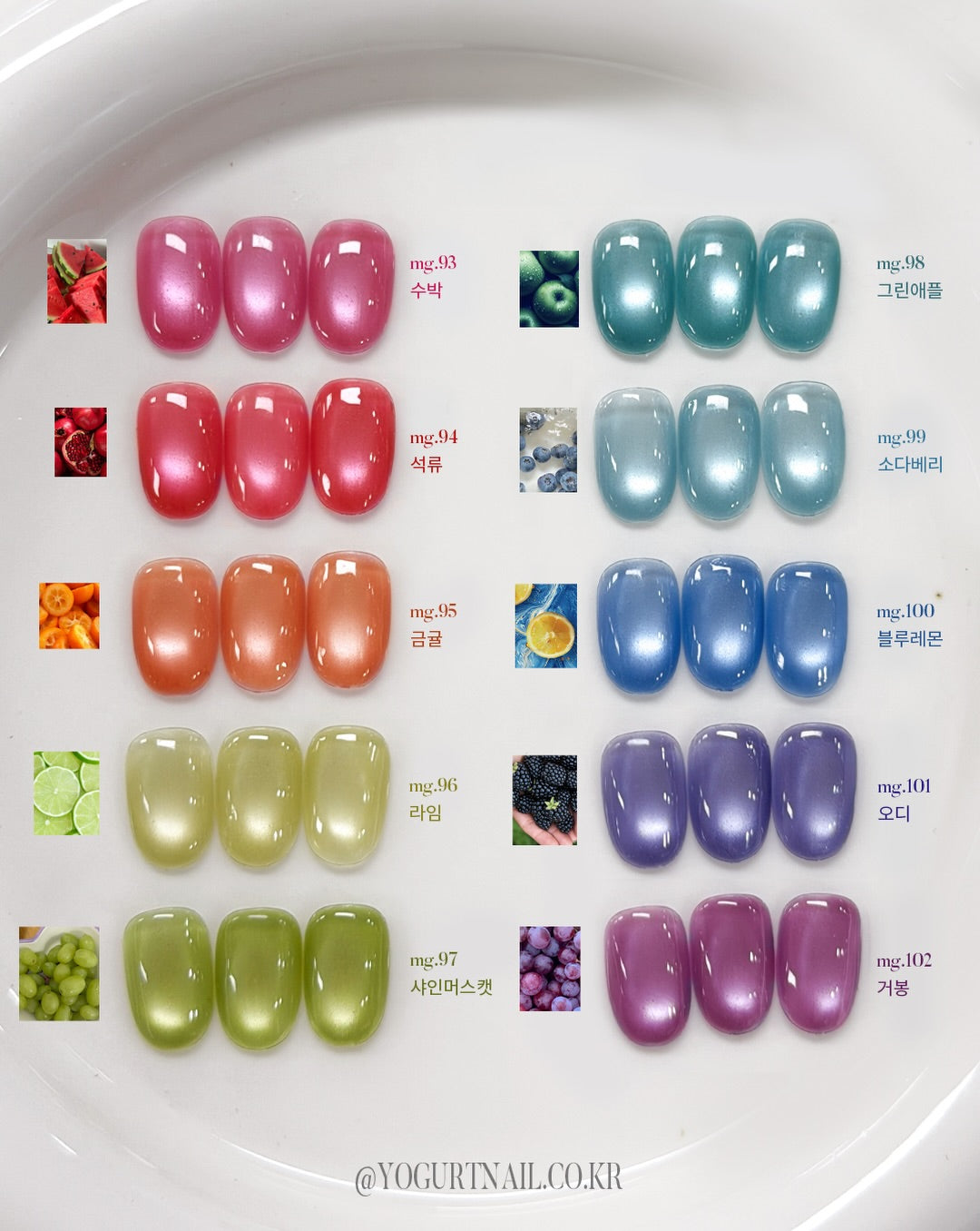 YOGURTNAIL - Fruits Magnet Collection