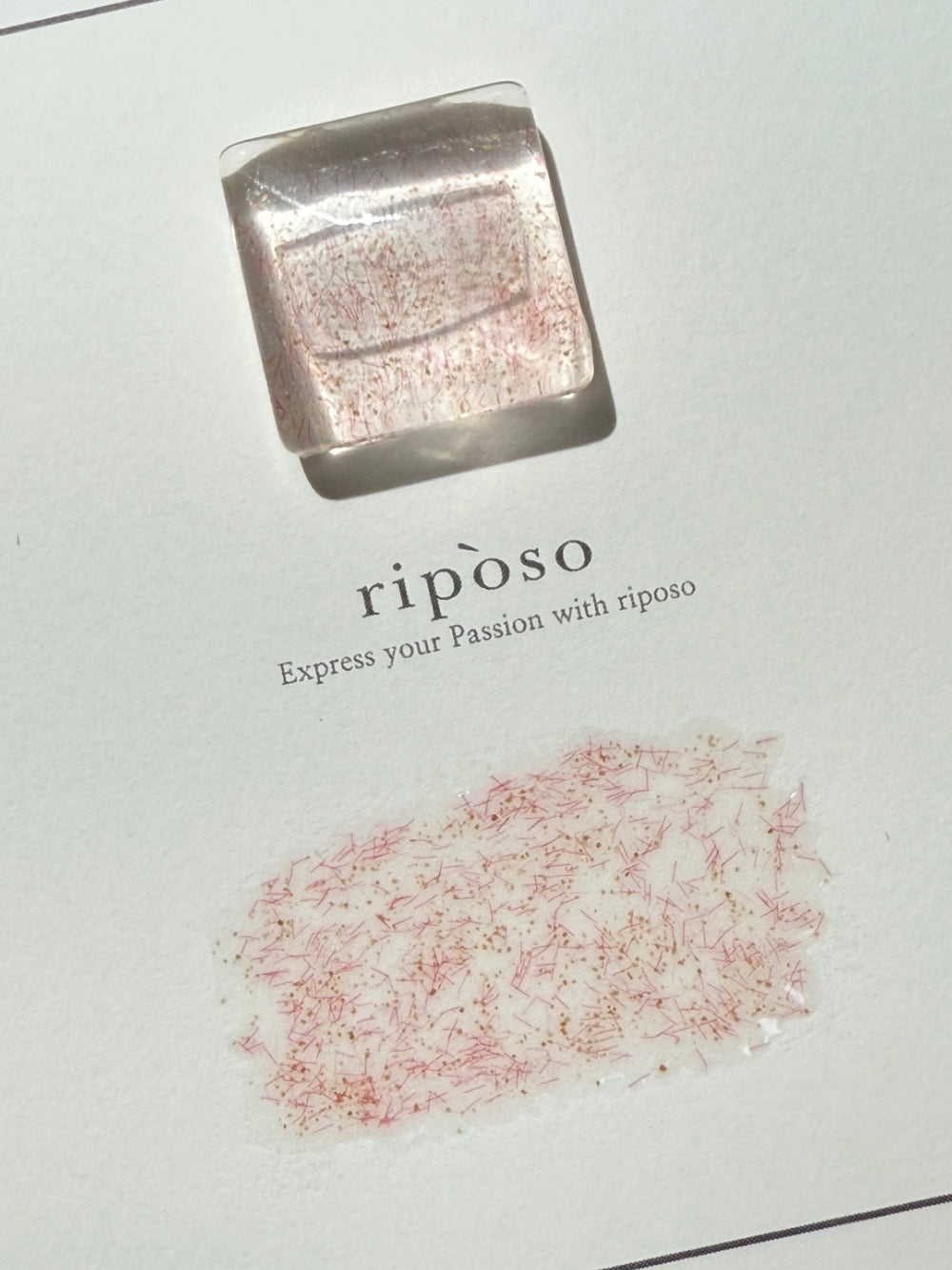 riposo - Single Velvet Glitter Gel - RED (GL-21)