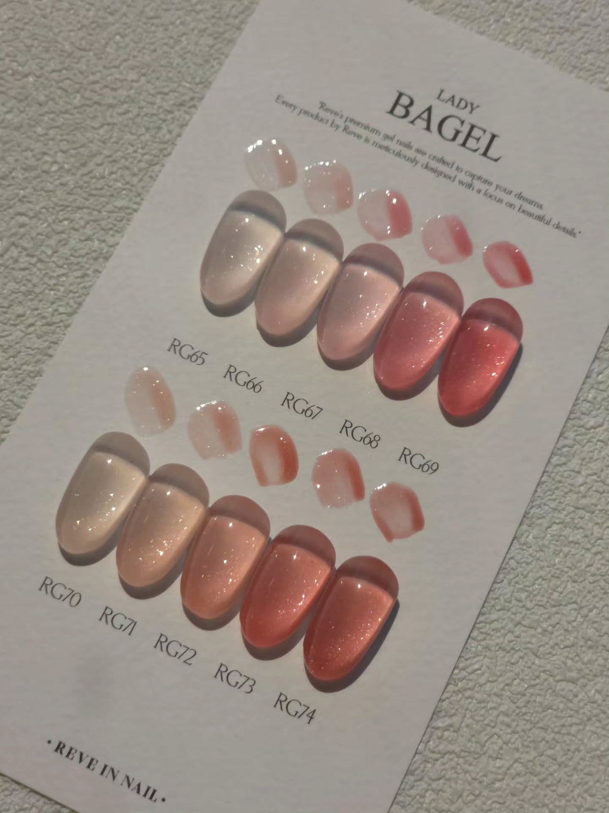 REVE IN NAIL - LADY BAGEL 10 colors