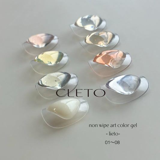 CLETO - non-wipe art color gel lieto ( 01 - 08 )