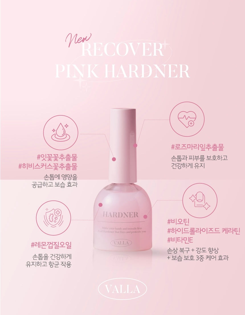 [ 現貨 ] VALLA - CARE LINE NEW RECOVER PINK HARDNER